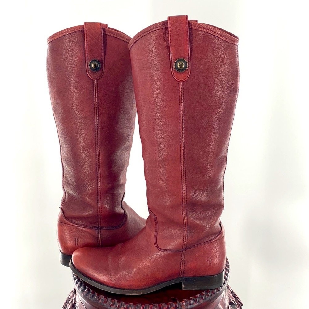 FRYE HIGH LEATHER BOOTS SIZE6